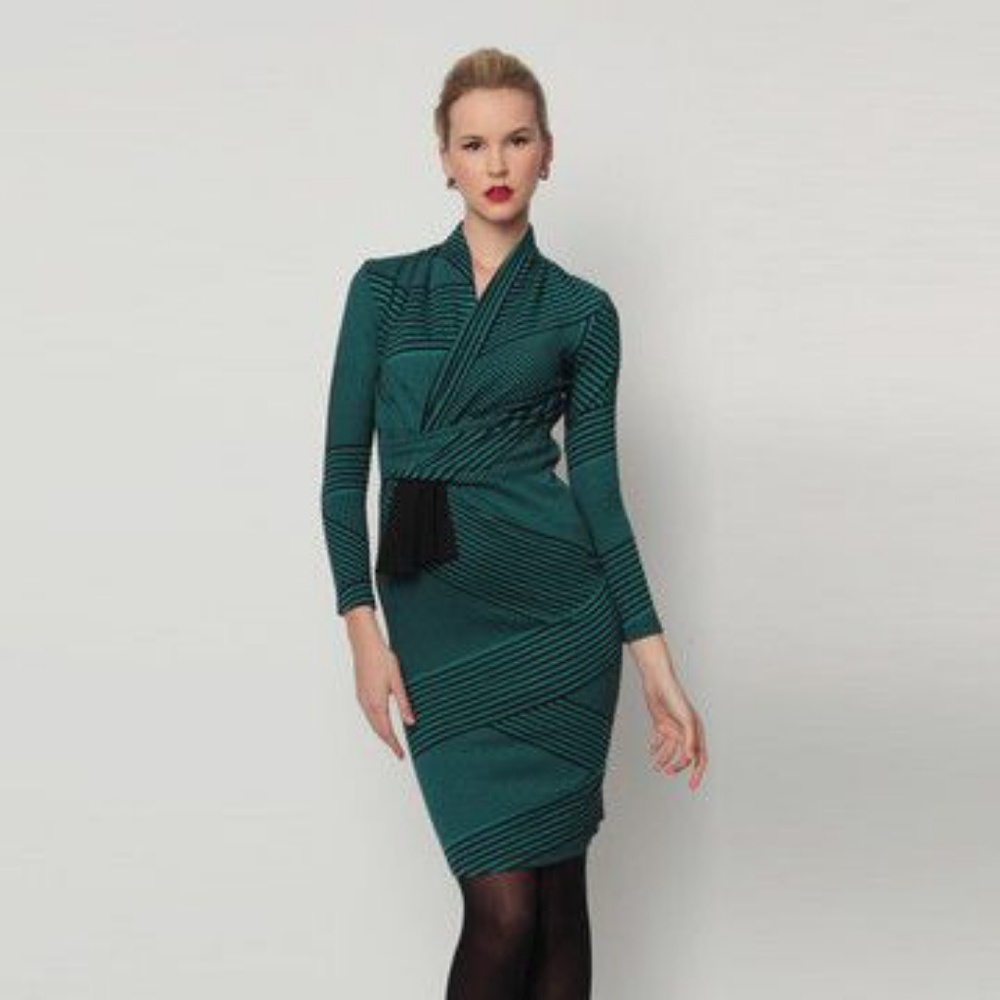 Office Chic! Eva Franco Tori Brit Whit Dress,sz 10